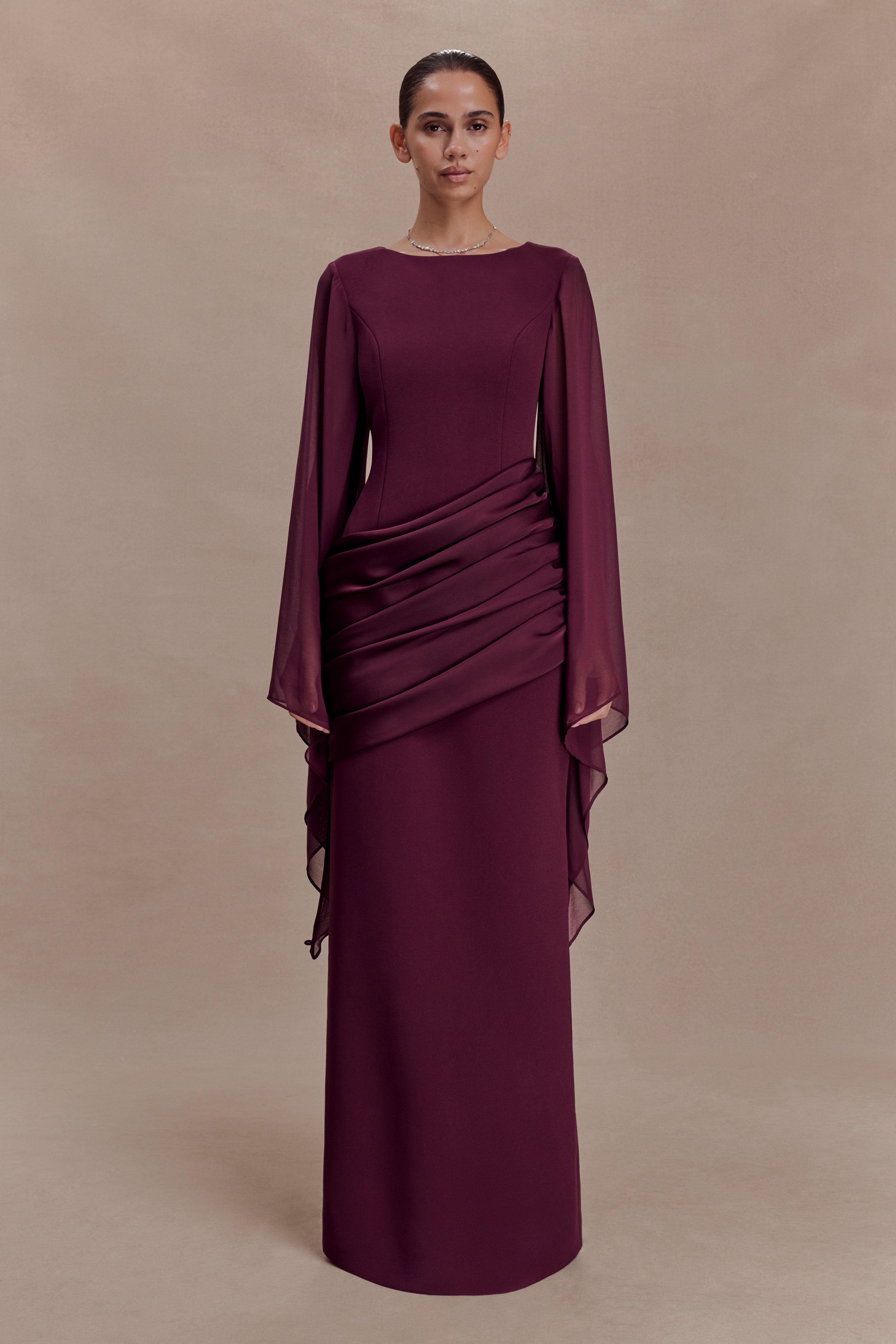 SAMANTHA MAXI DRESS - WINE
