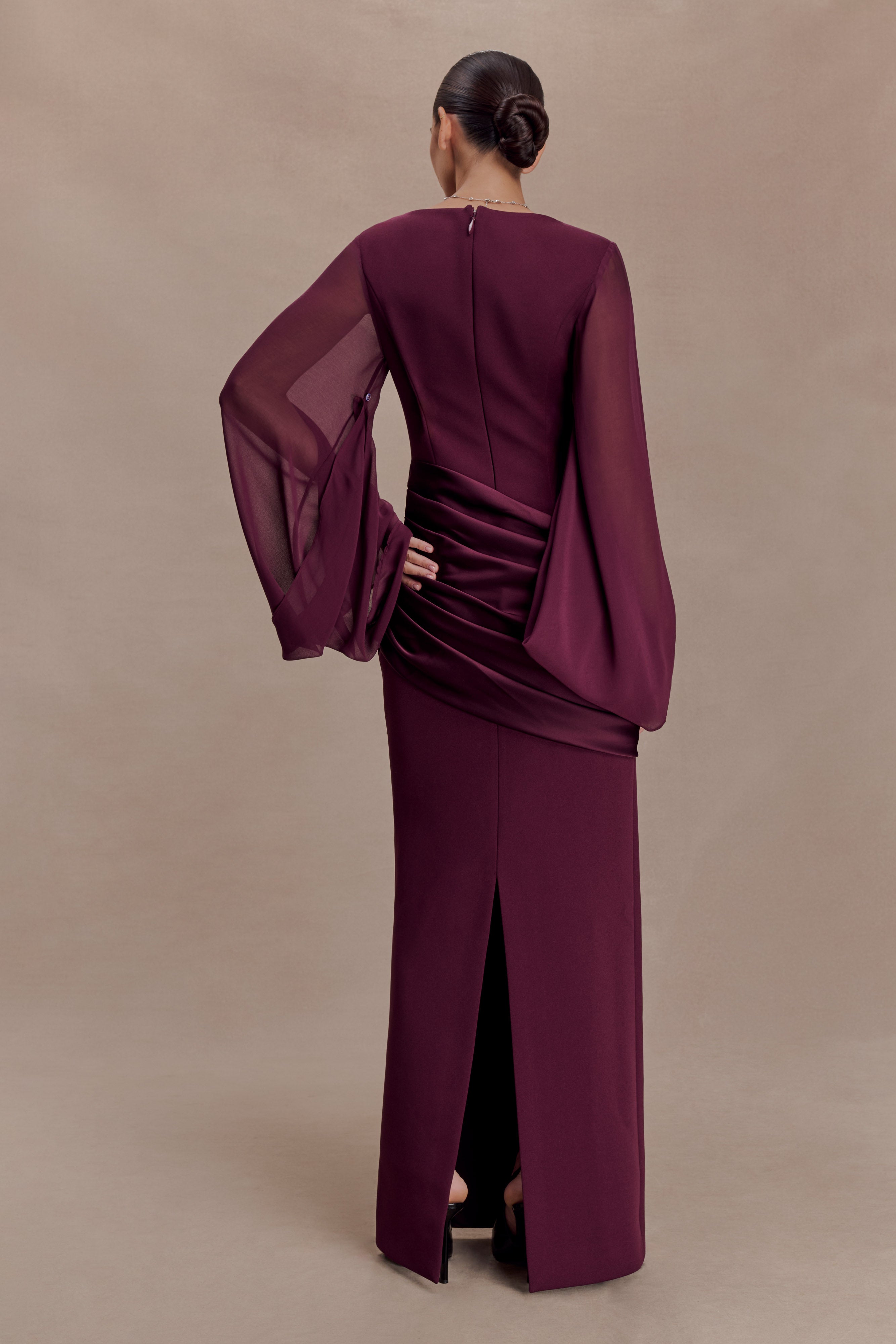 SAMANTHA MAXI DRESS - WINE