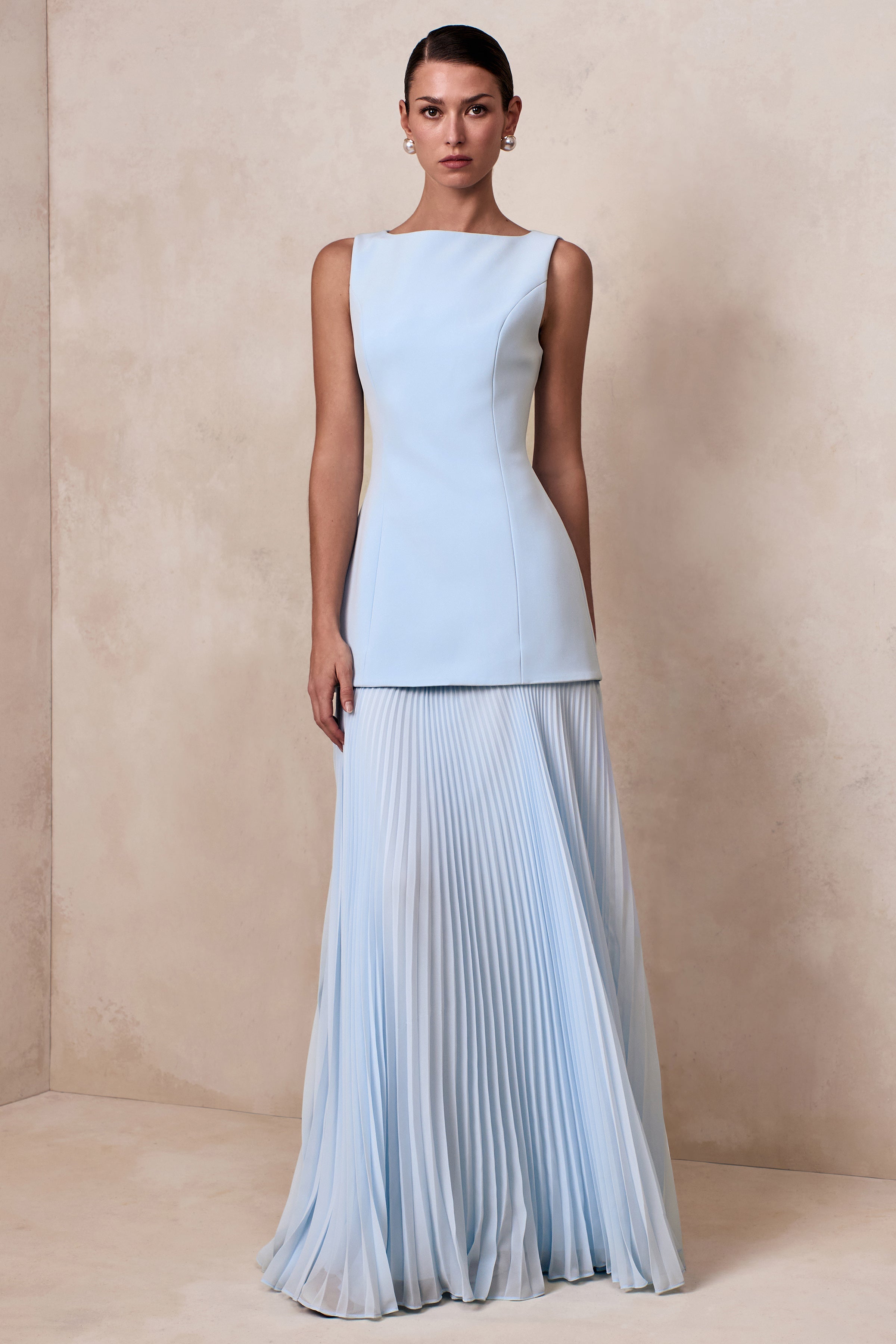 HADLEY MAXI DRESS - POWDER BLUE