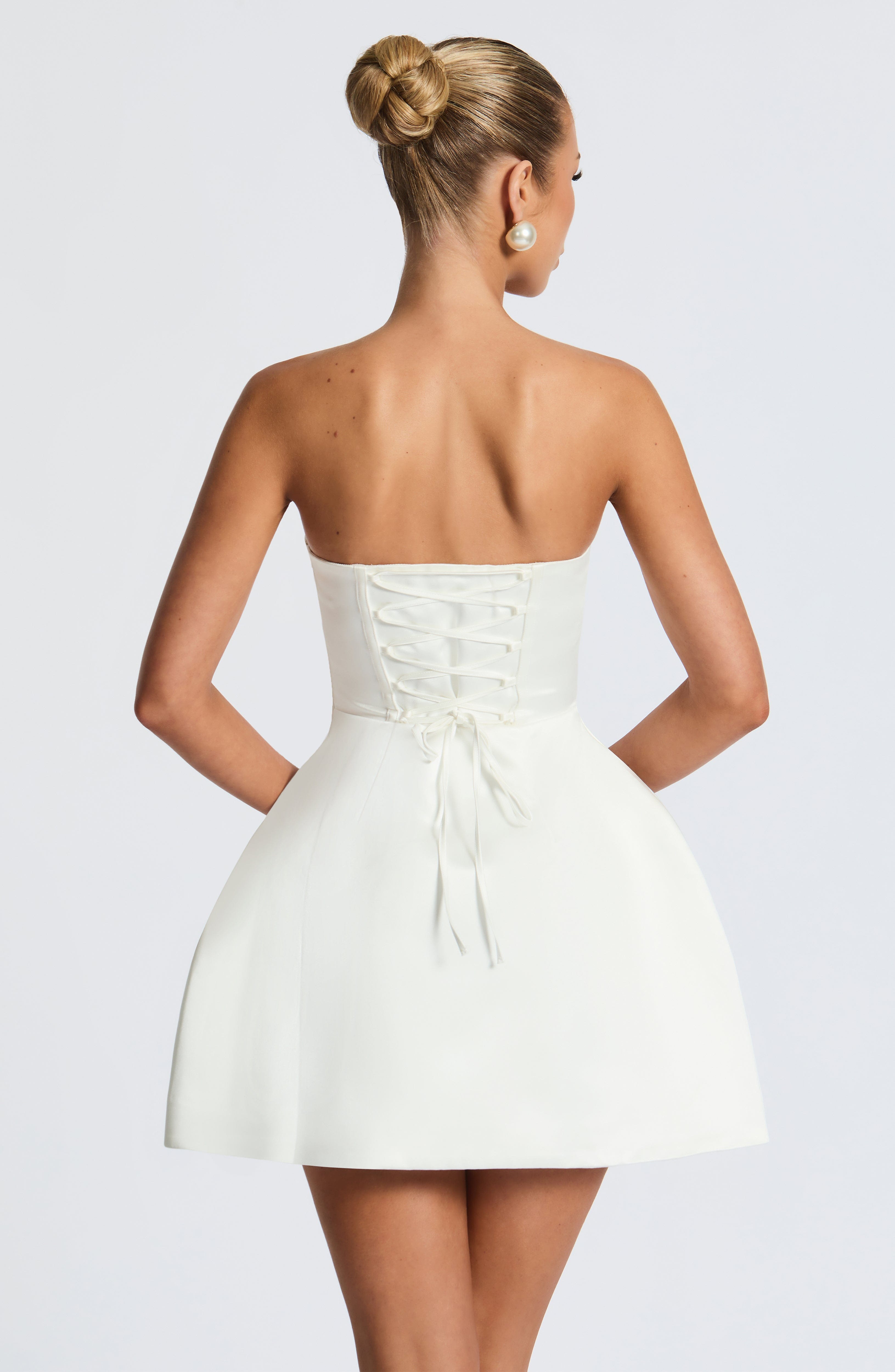FAYE MINI DRESS - IVORY
