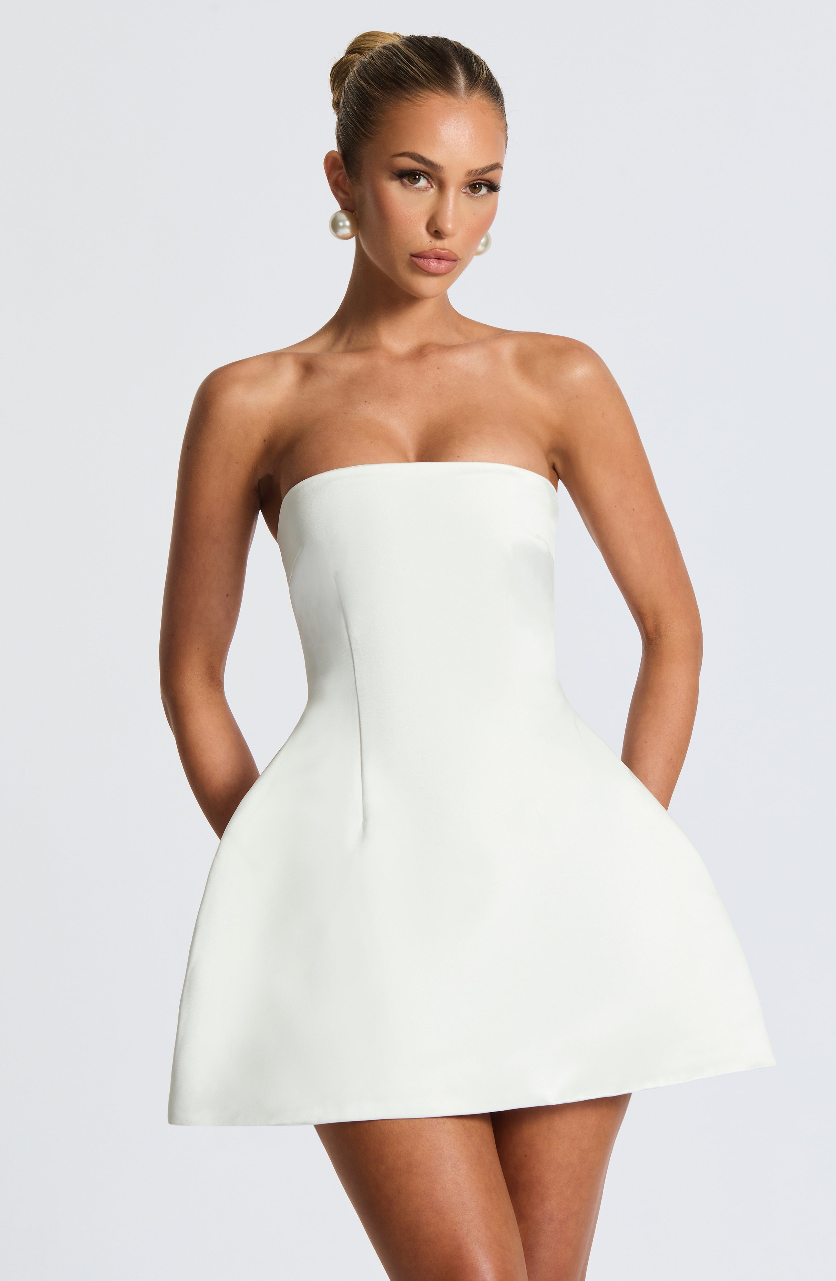FAYE MINI DRESS - IVORY