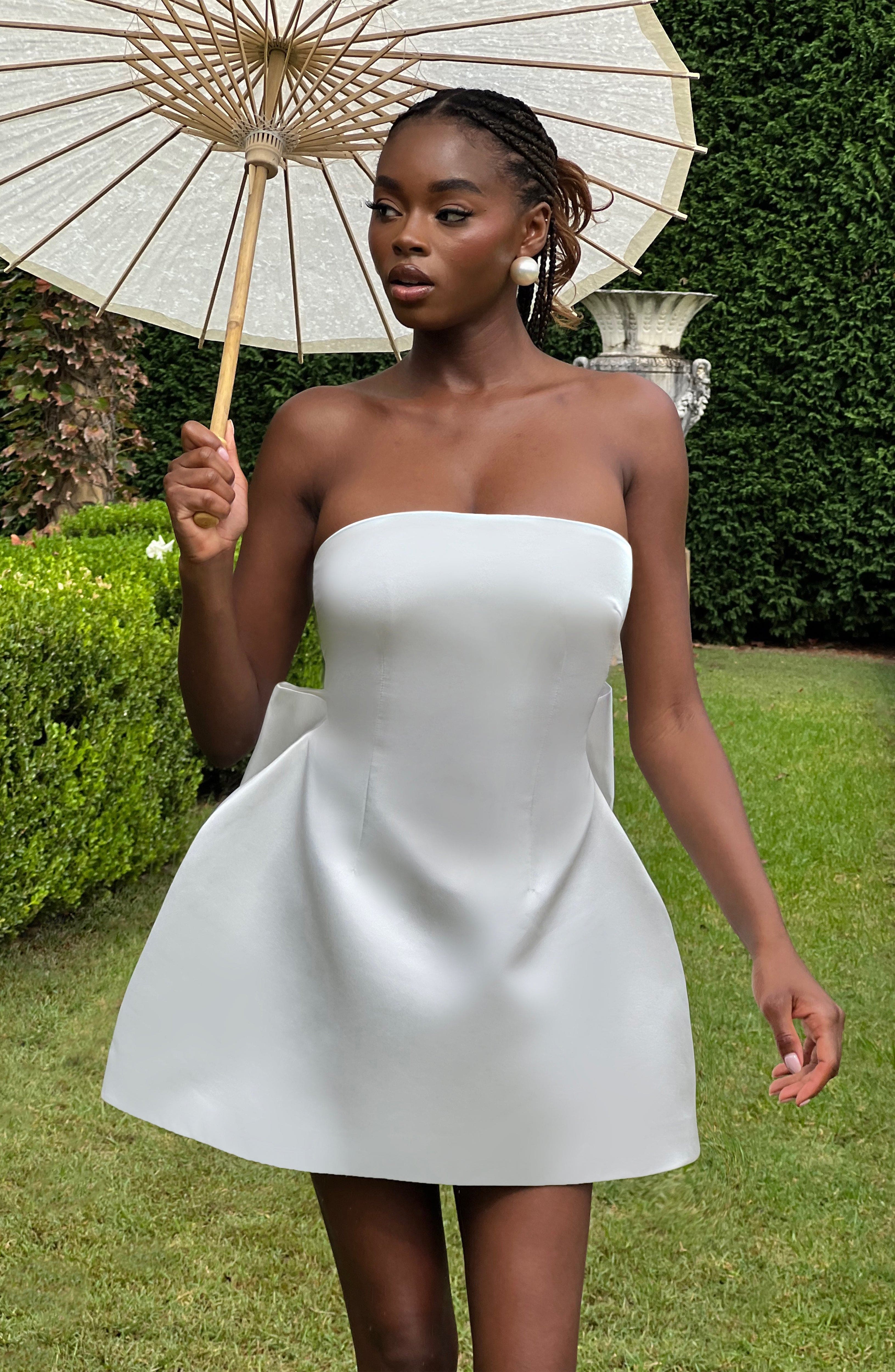 FAYE MINI DRESS - IVORY