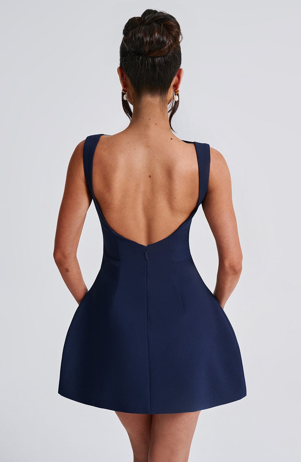 ZARIA MINI DRESS - NAVY
