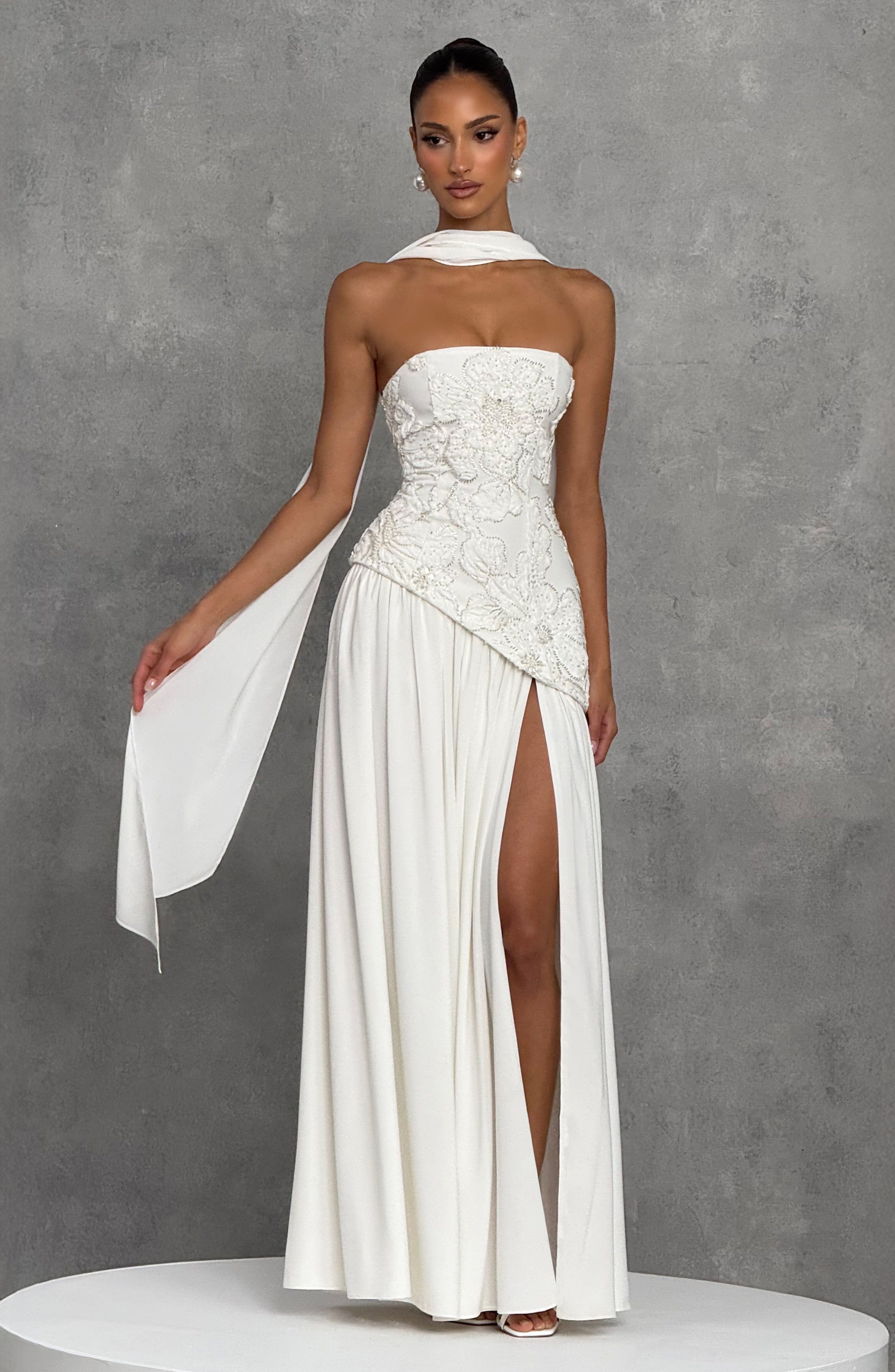 AURELIA MAXI DRESS - IVORY