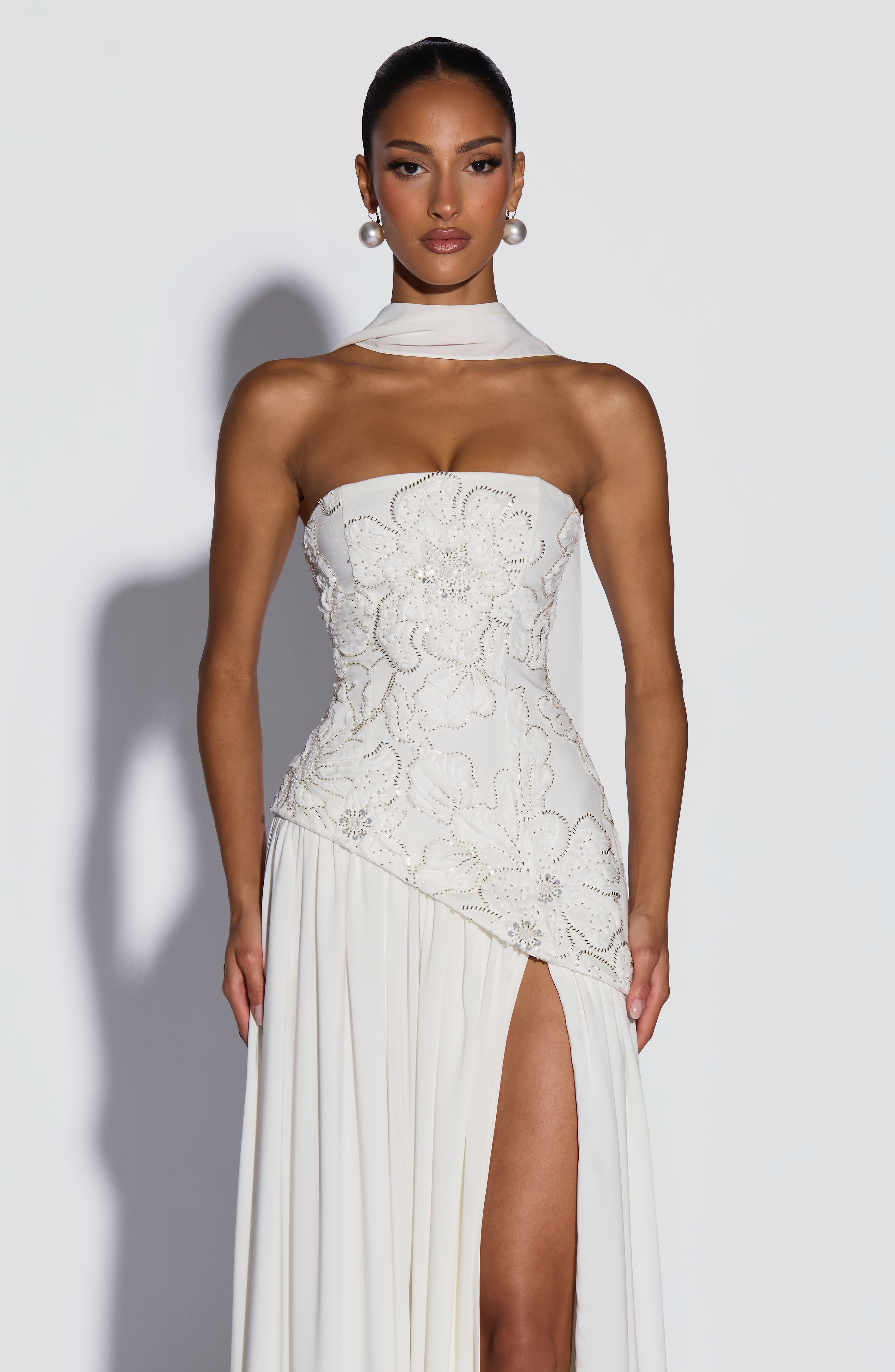 AURELIA MAXI DRESS - IVORY