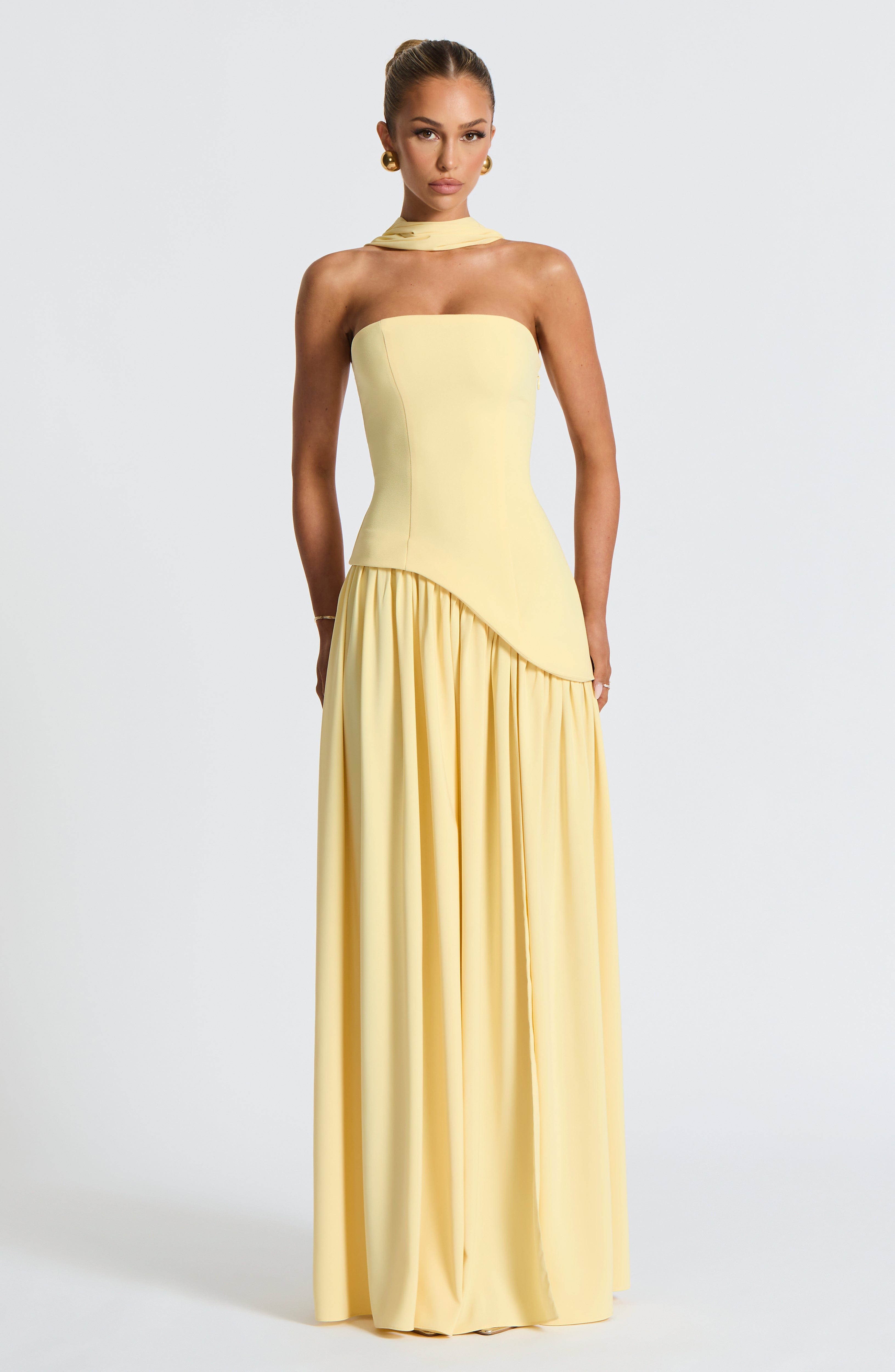 MALIYAH MAXI DRESS - LEMON