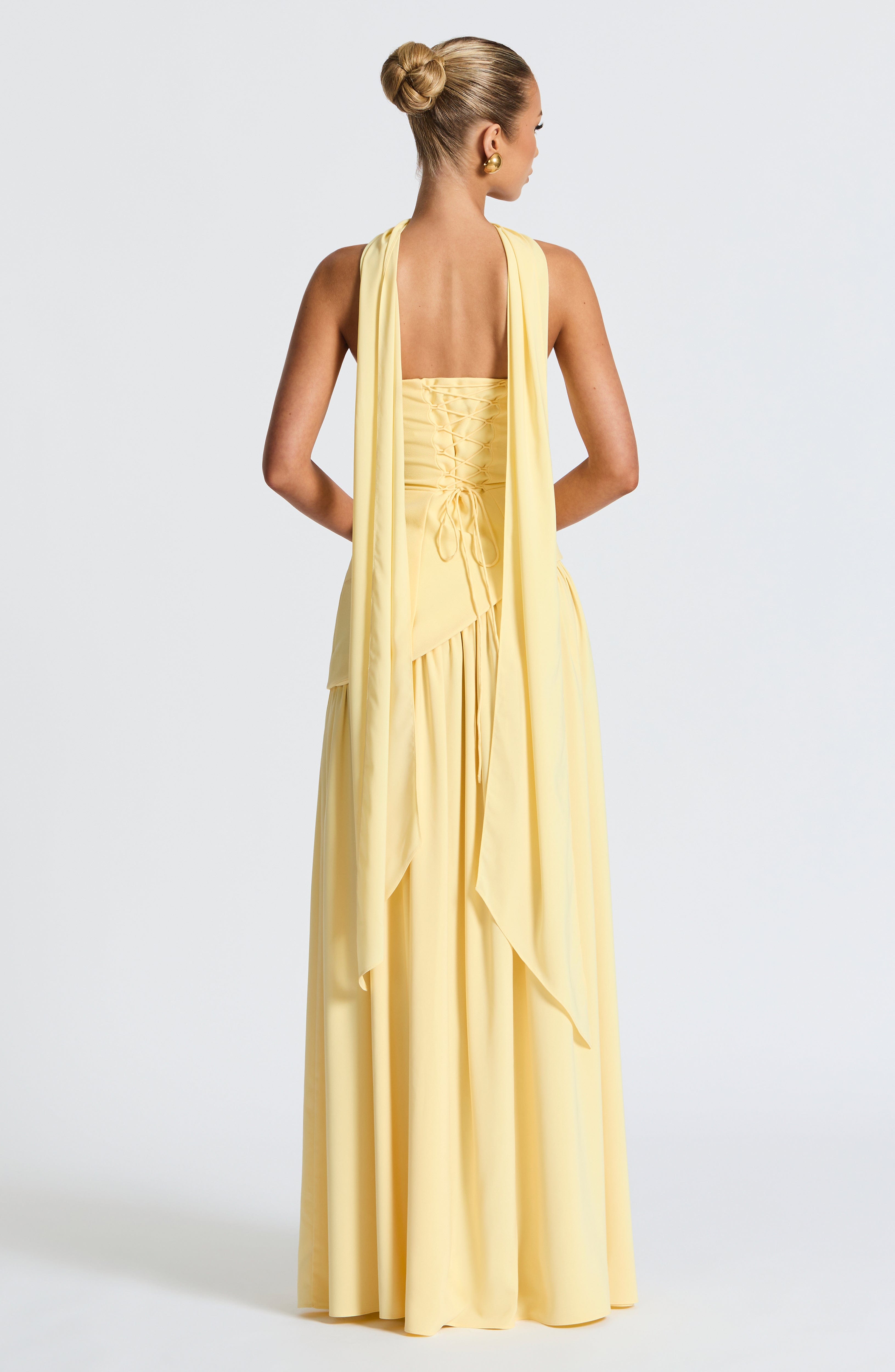 MALIYAH MAXI DRESS - LEMON