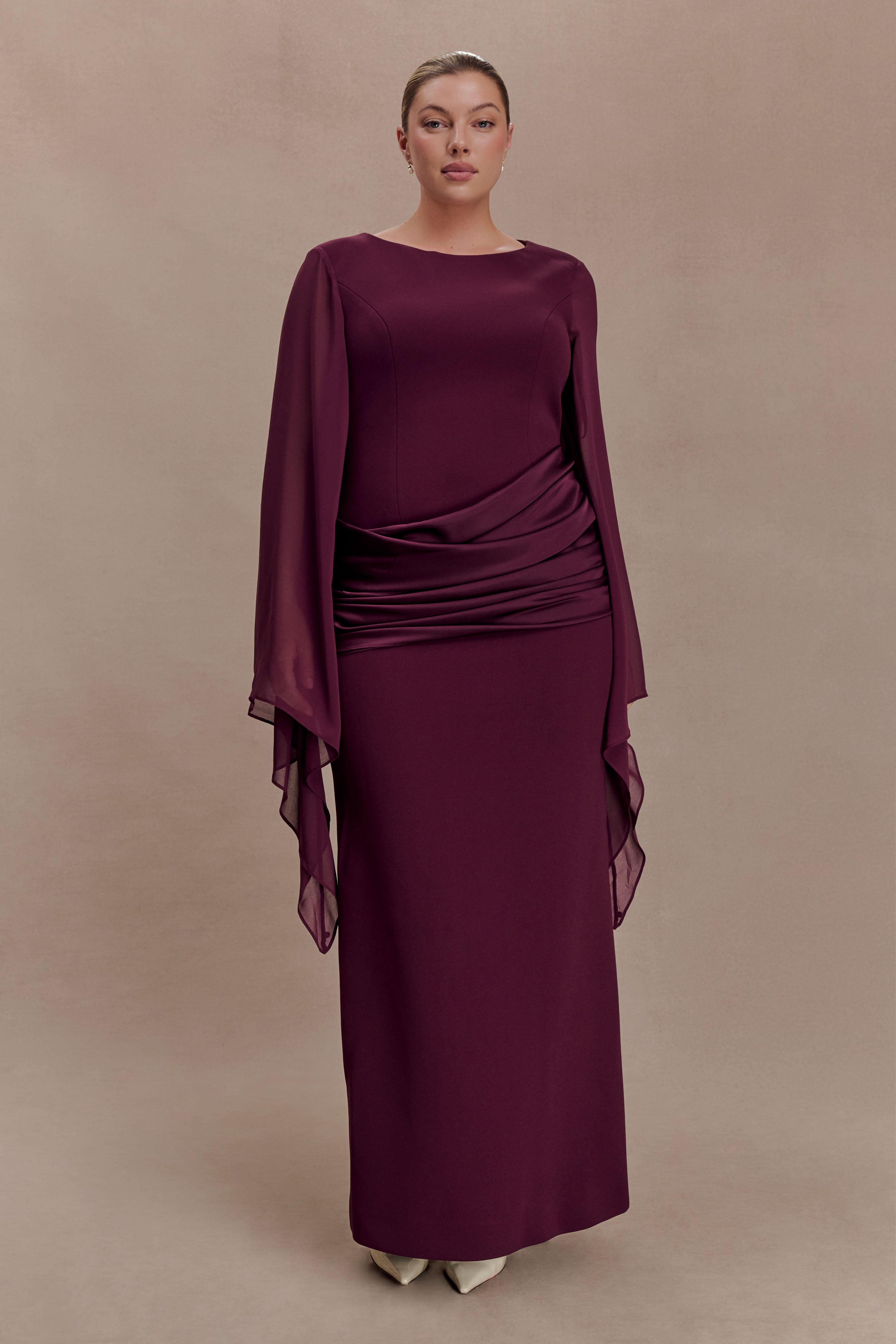 SAMANTHA MAXI DRESS - WINE