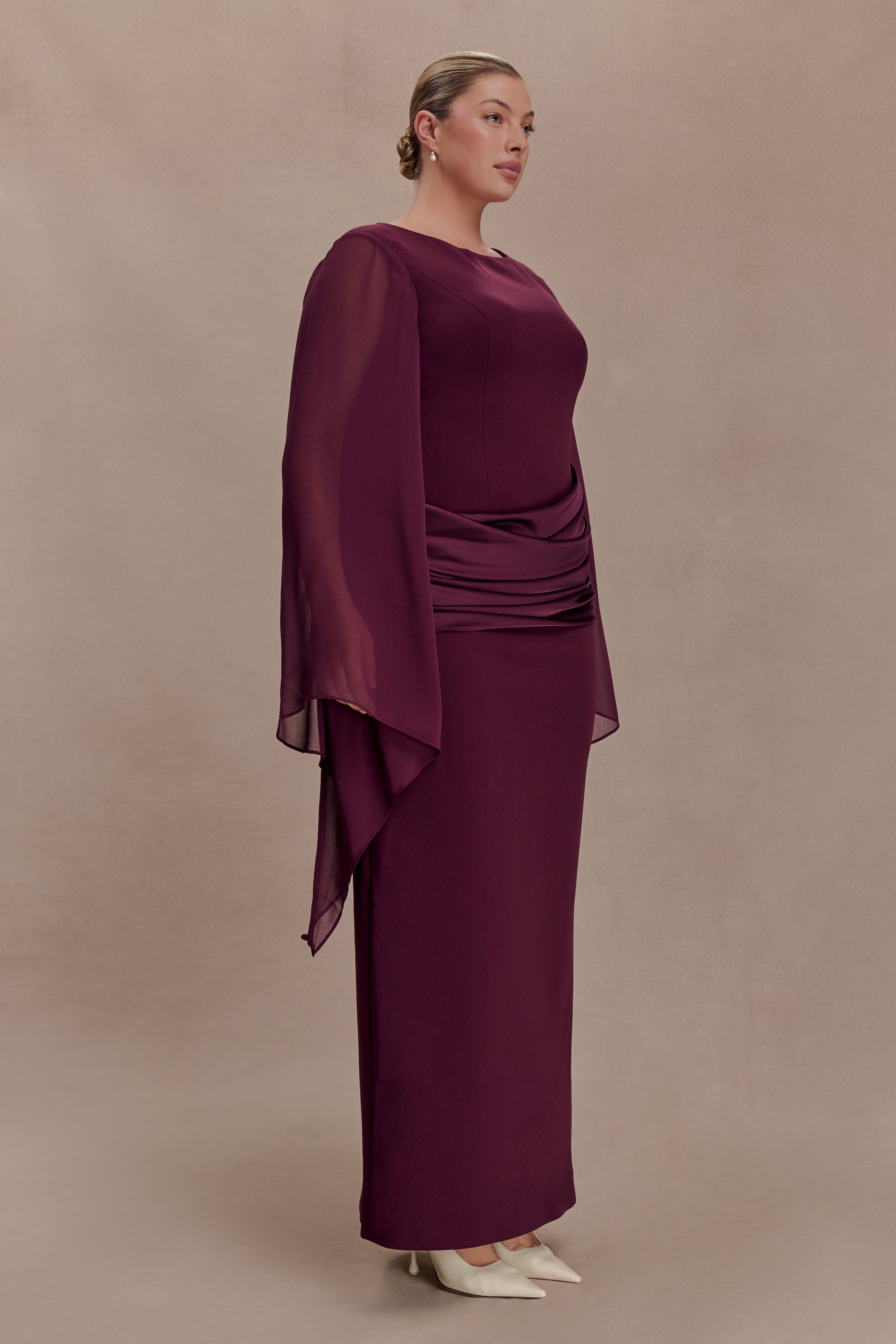 SAMANTHA MAXI DRESS - WINE