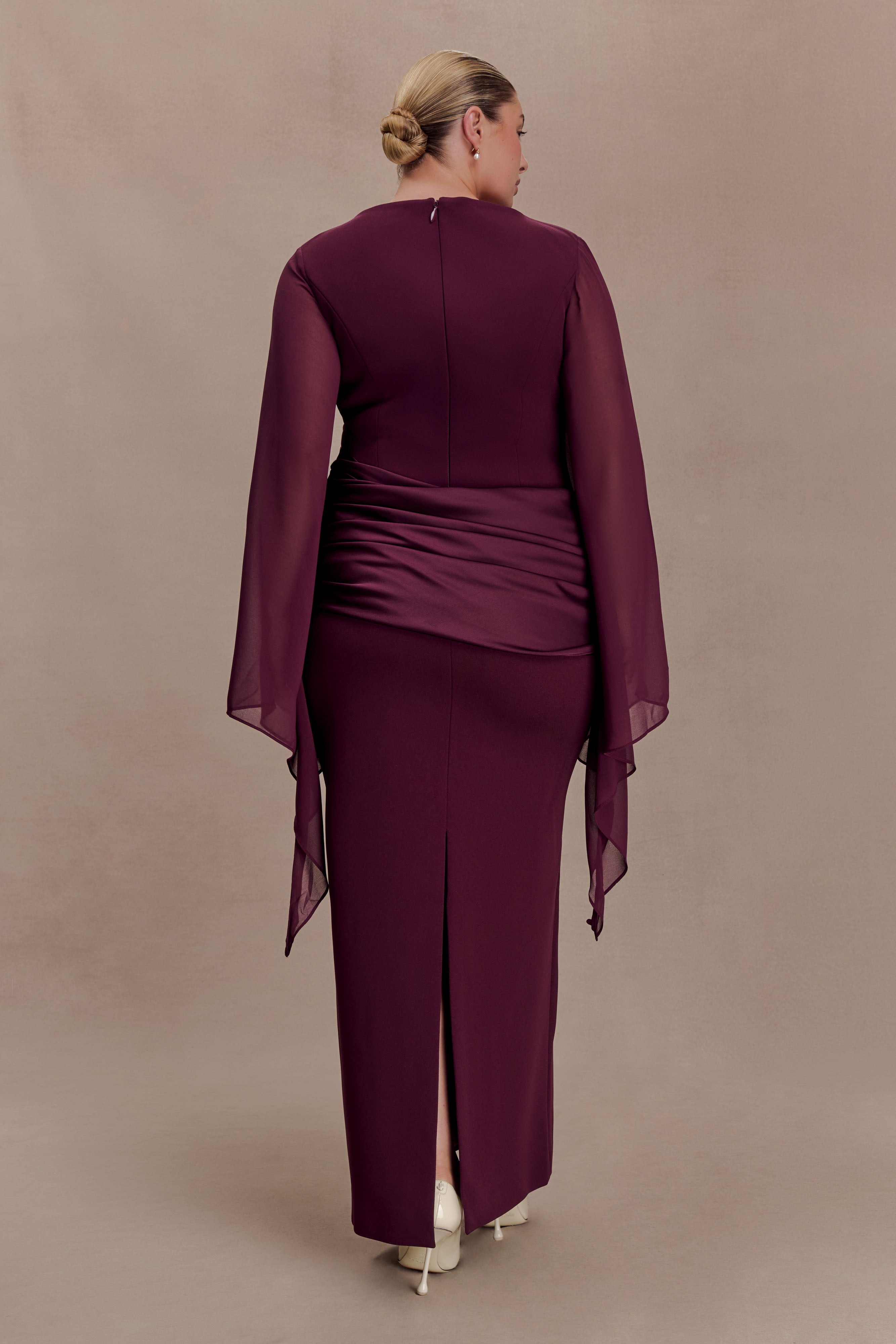 SAMANTHA MAXI DRESS - WINE