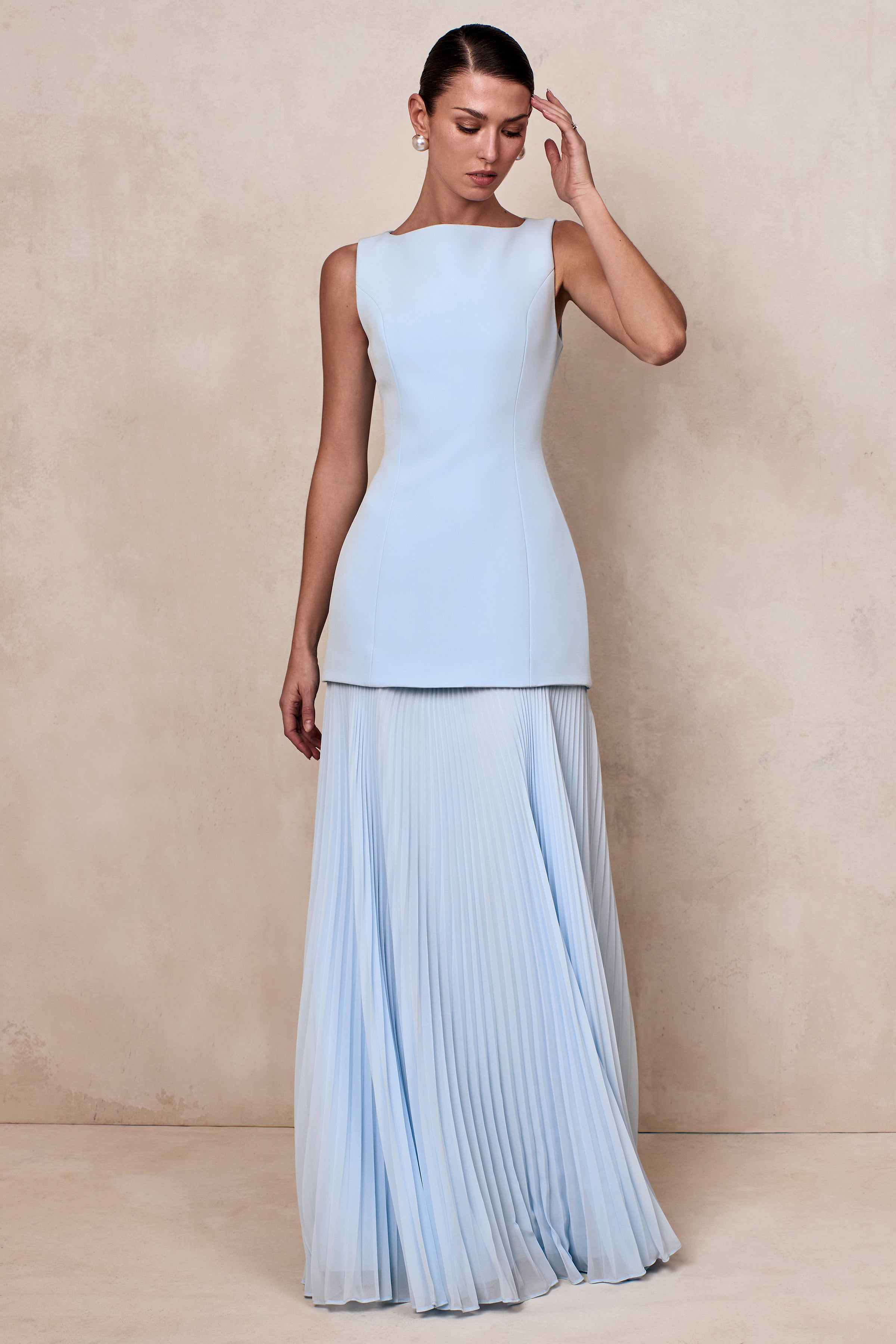 HADLEY MAXI DRESS - POWDER BLUE