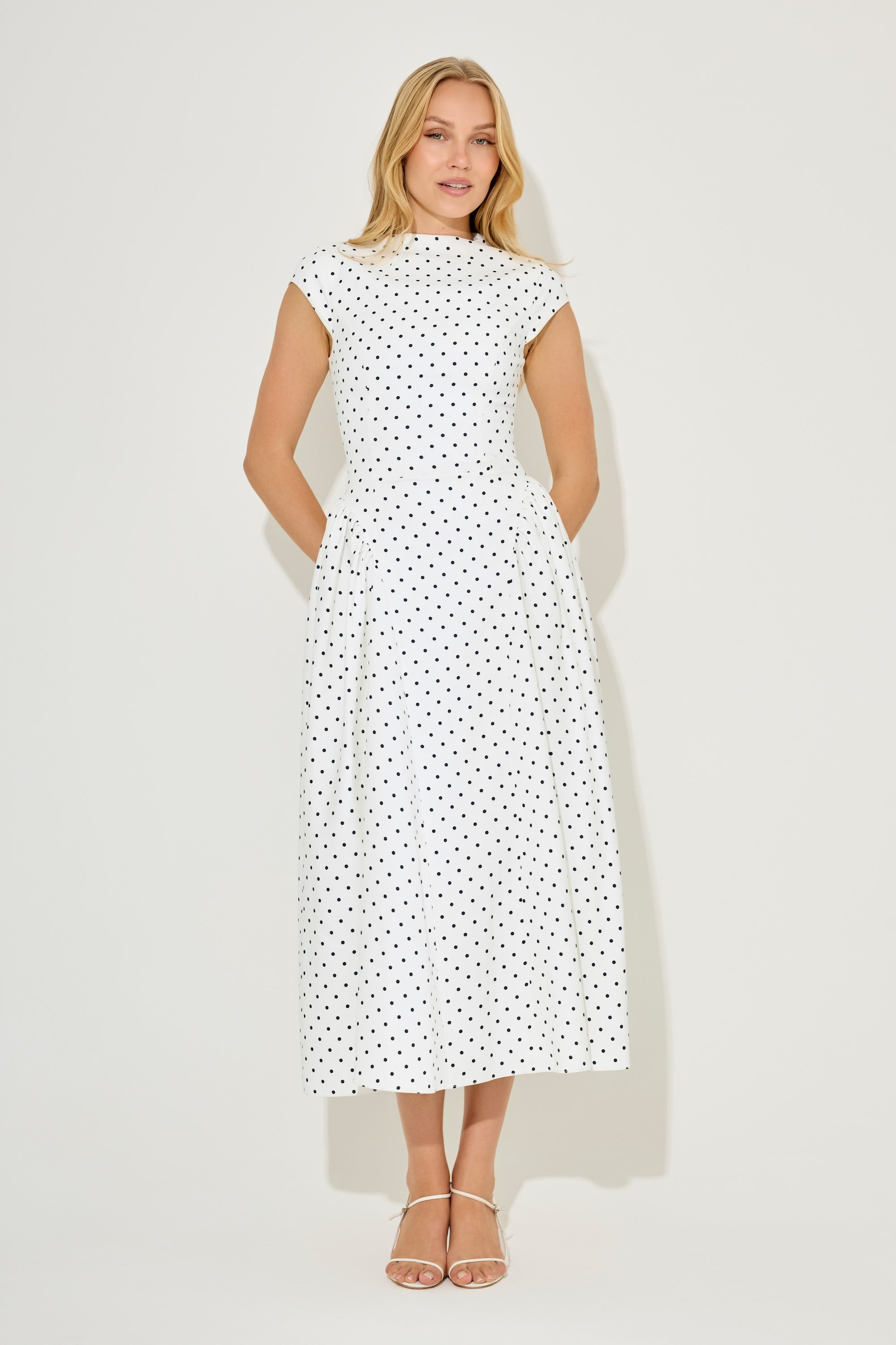 SERAPHINA MIDI DRESS - WHITE