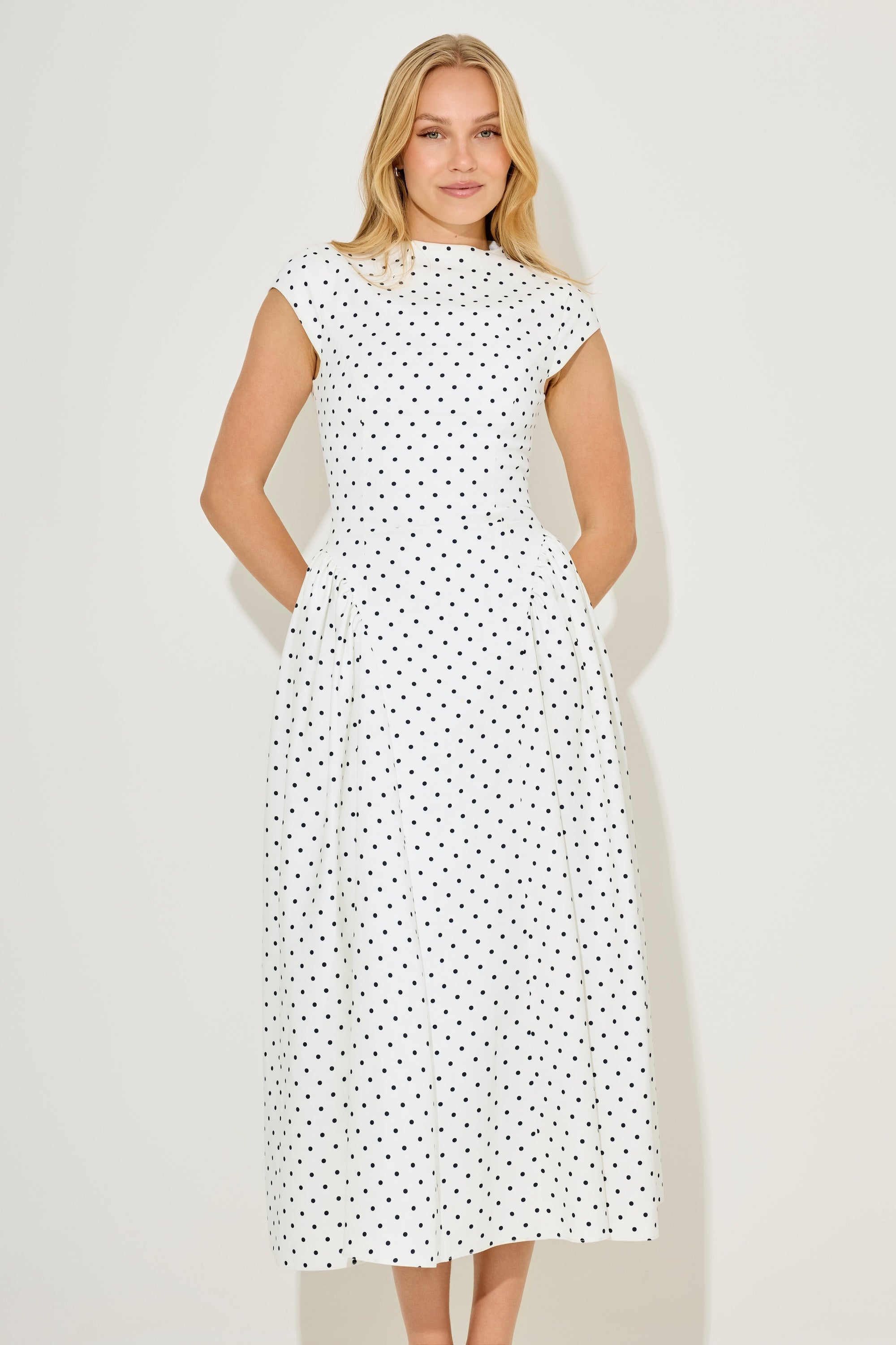 SERAPHINA MIDI DRESS - WHITE