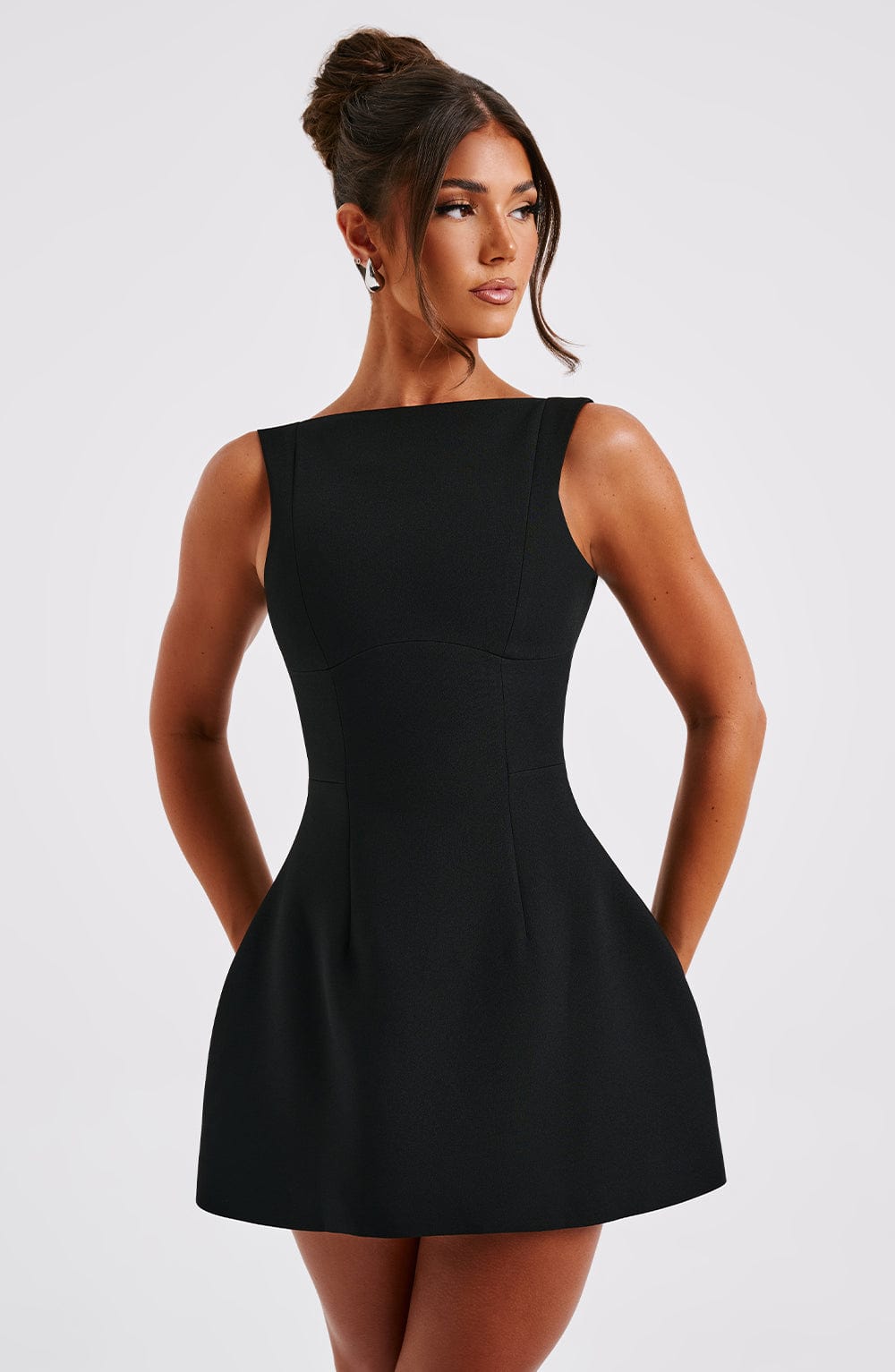 ZARIA MINI DRESS - BLACK