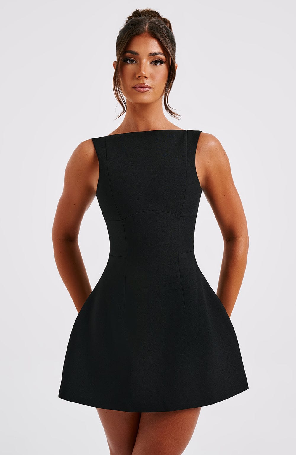 ZARIA MINI DRESS - BLACK