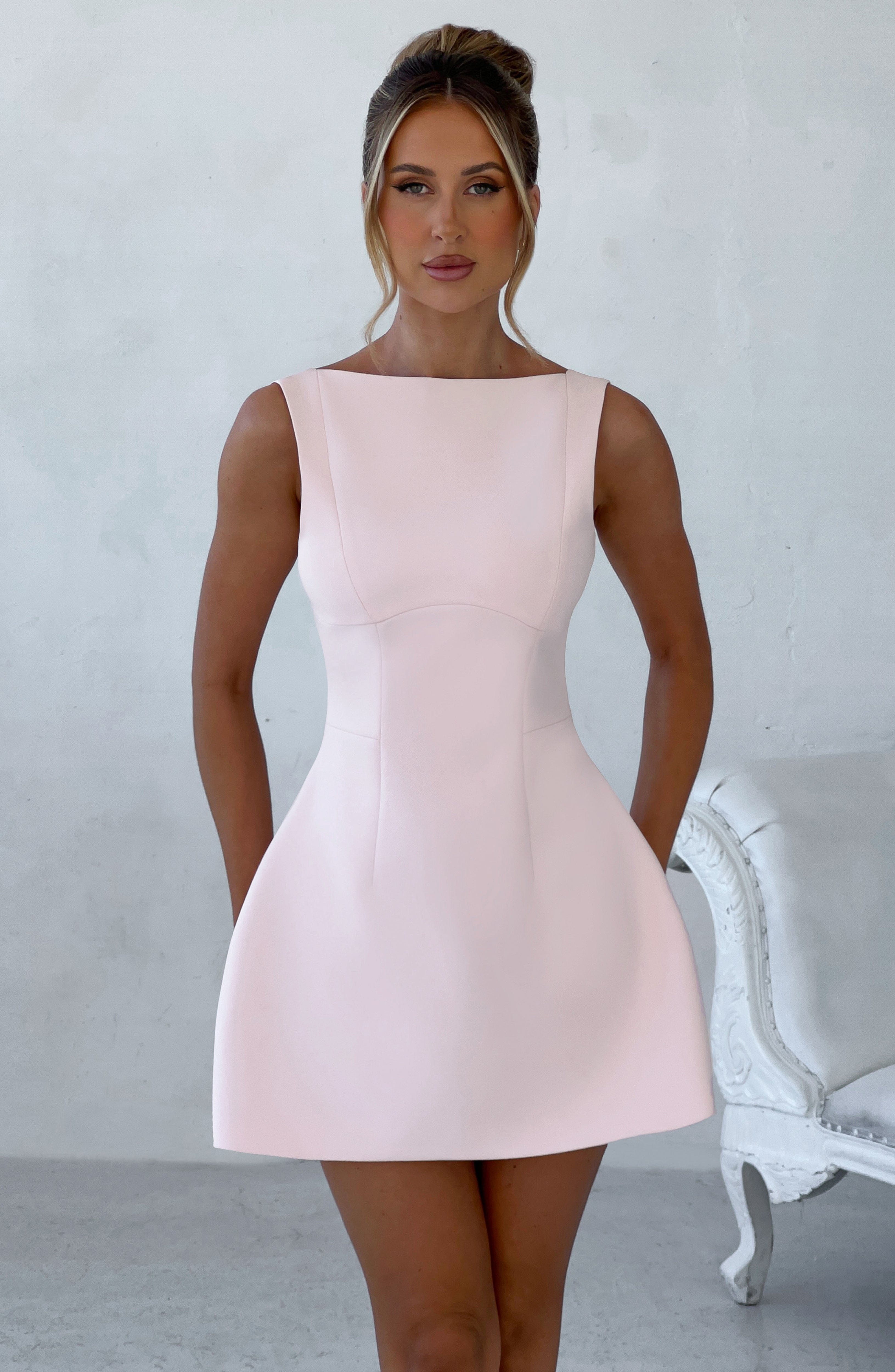 ZARIA MINI DRESS - BLUSH