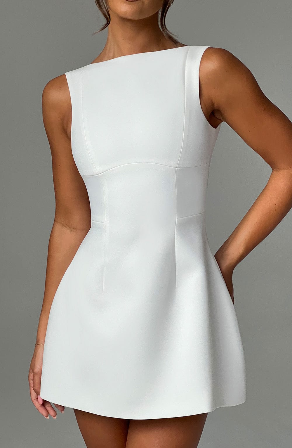 ZARIA MINI DRESS - IVORY