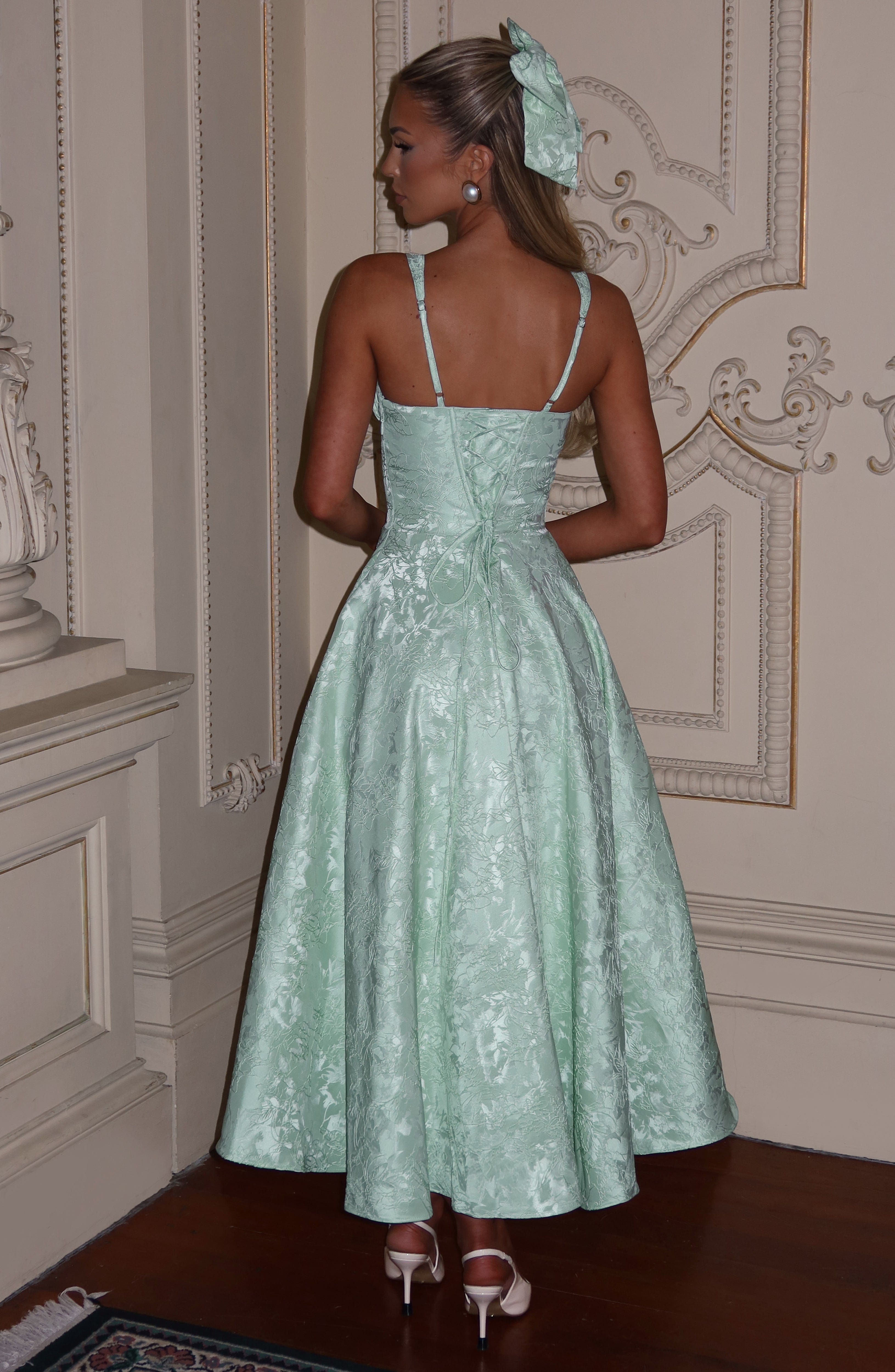 CELINE MIDI DRESS - MINT