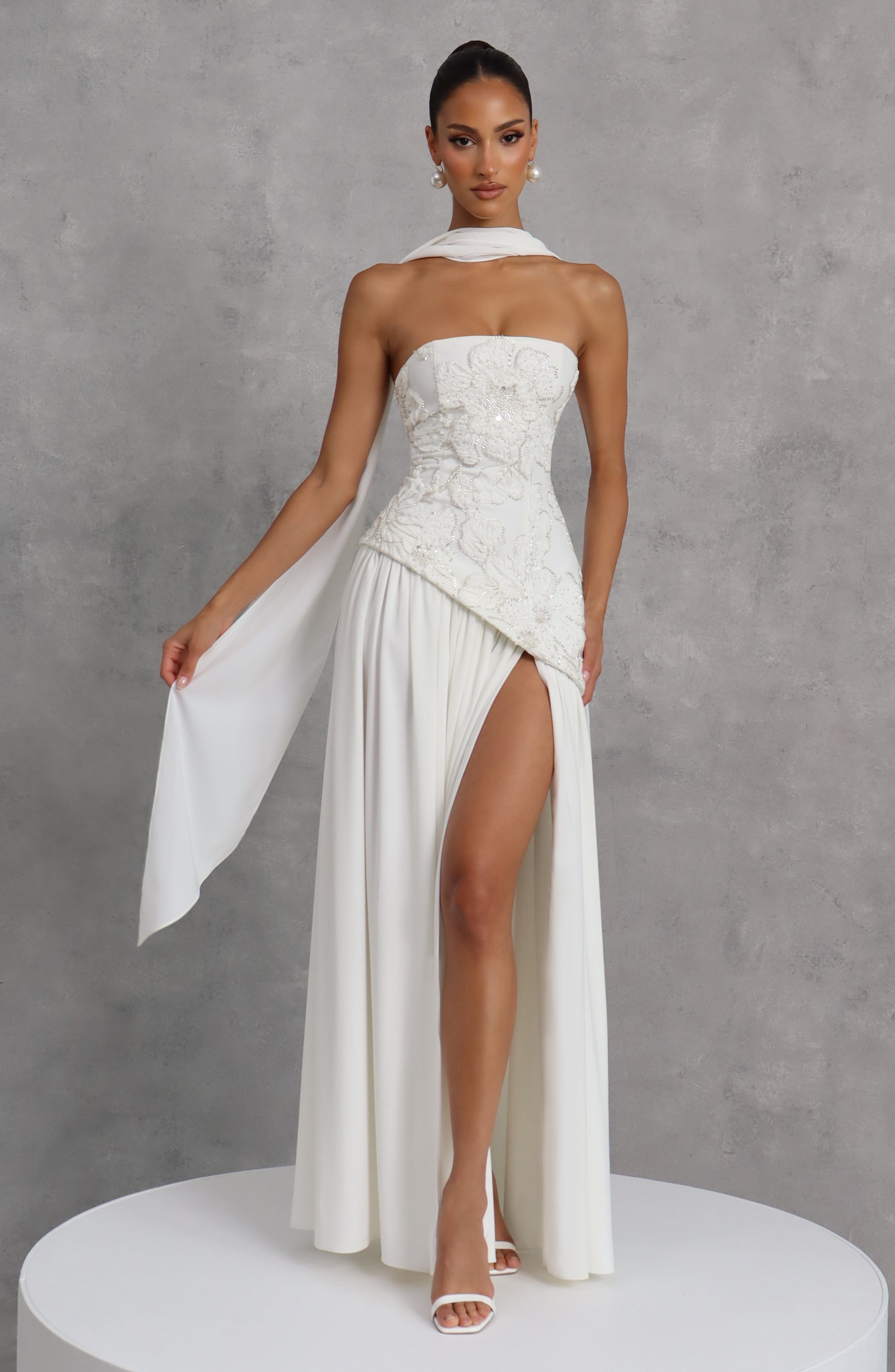 AURELIA MAXI DRESS - IVORY
