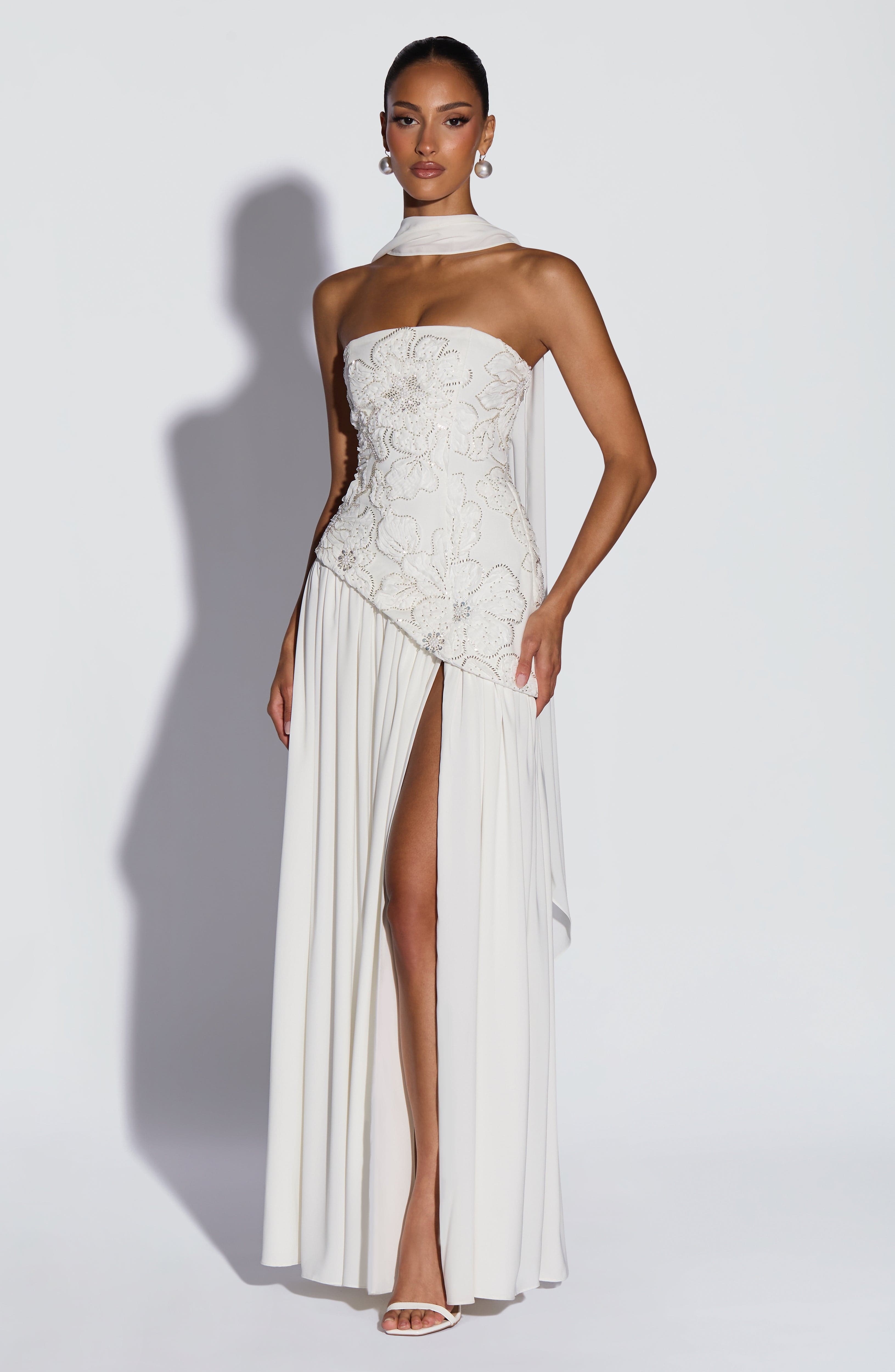 AURELIA MAXI DRESS - IVORY