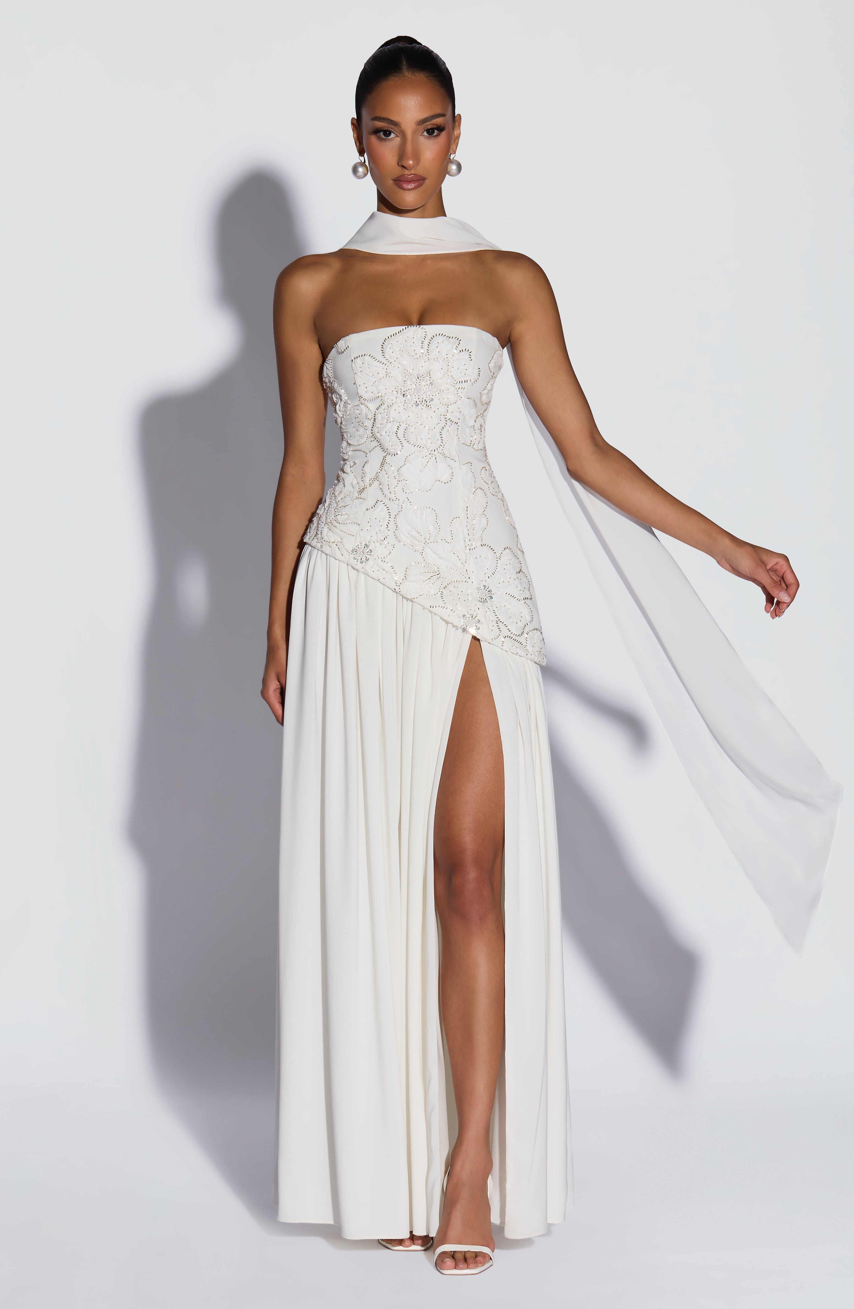 AURELIA MAXI DRESS - IVORY