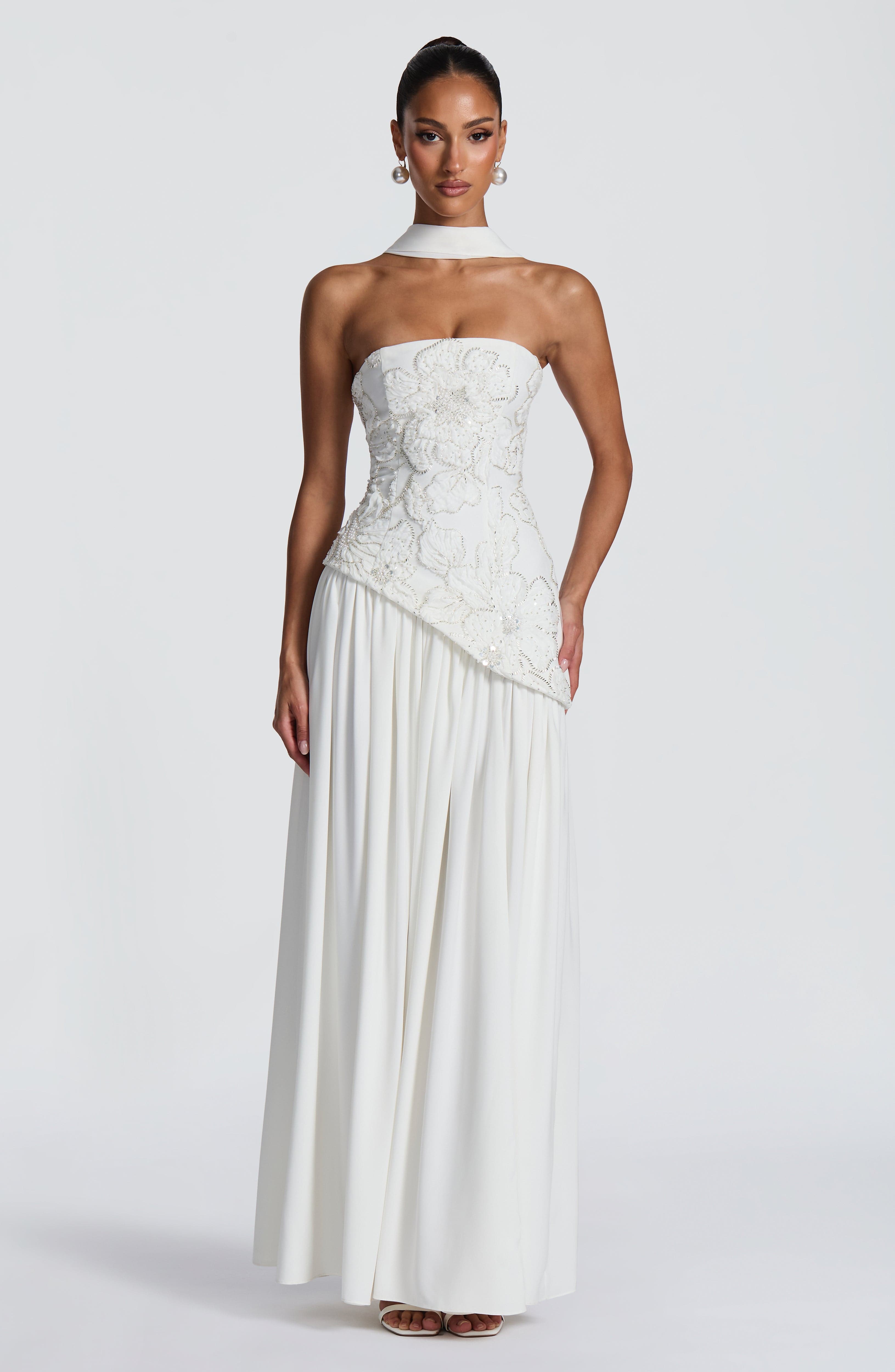 AURELIA MAXI DRESS - IVORY