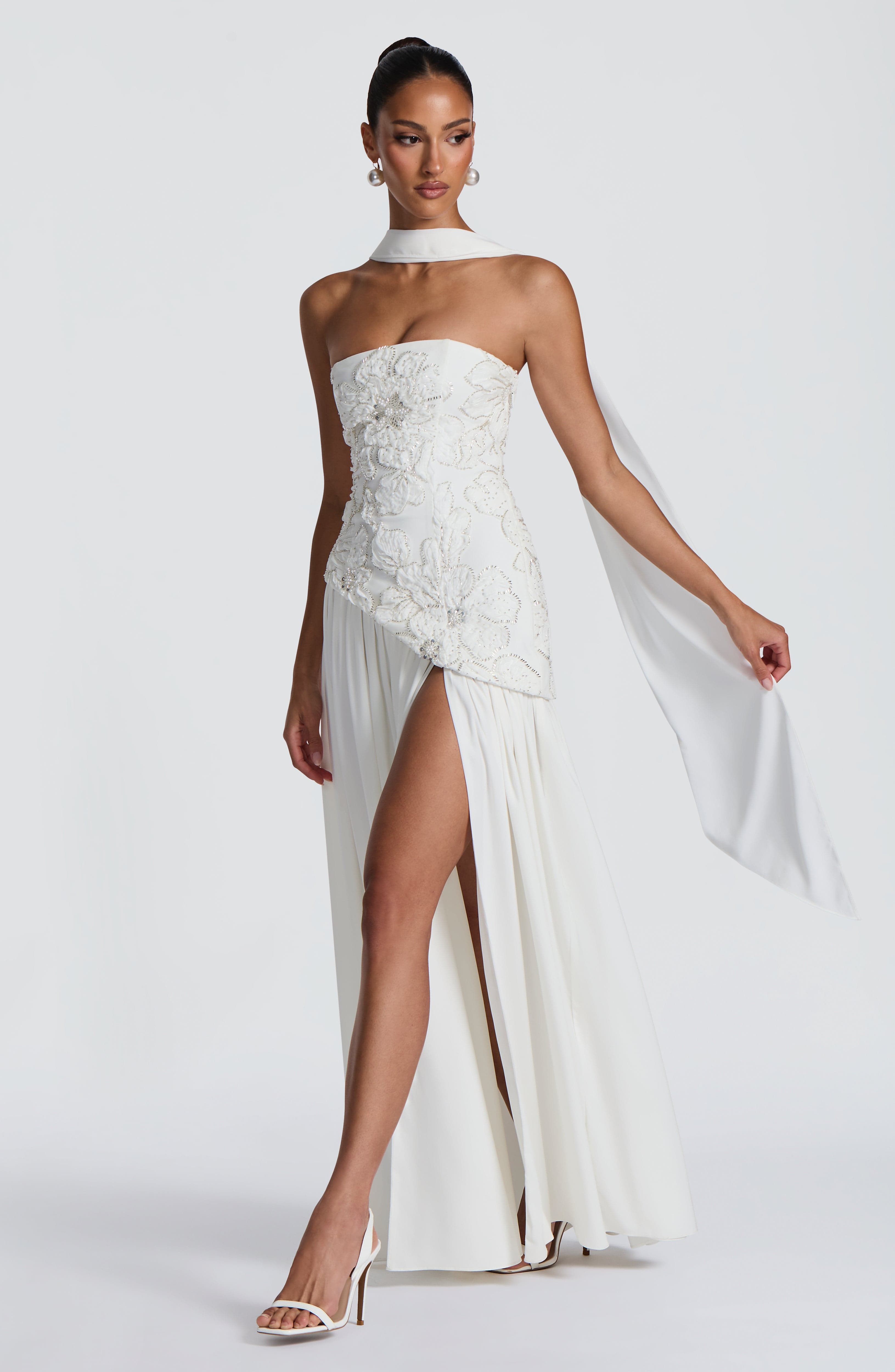 AURELIA MAXI DRESS - IVORY