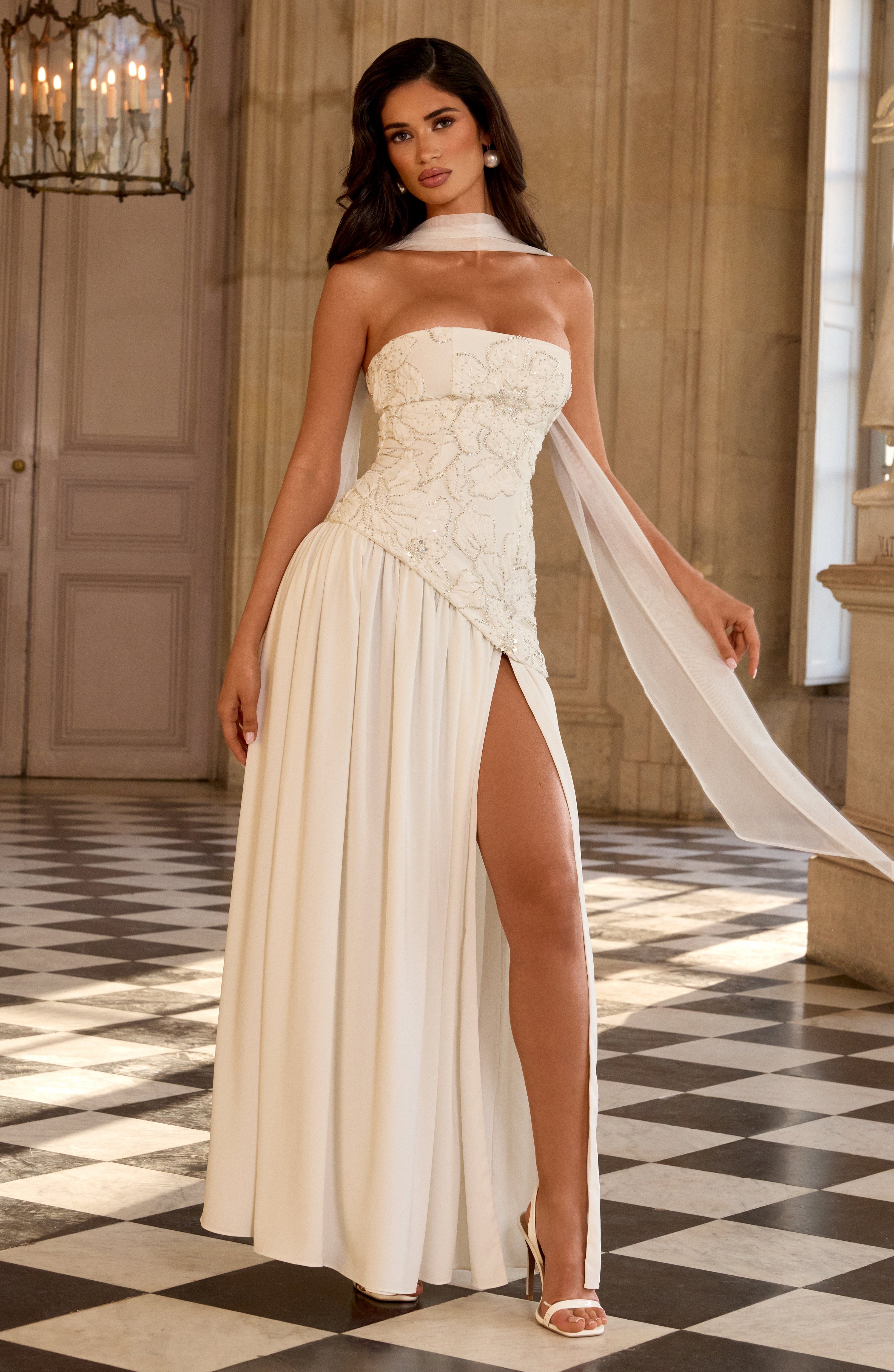 AURELIA MAXI DRESS - IVORY