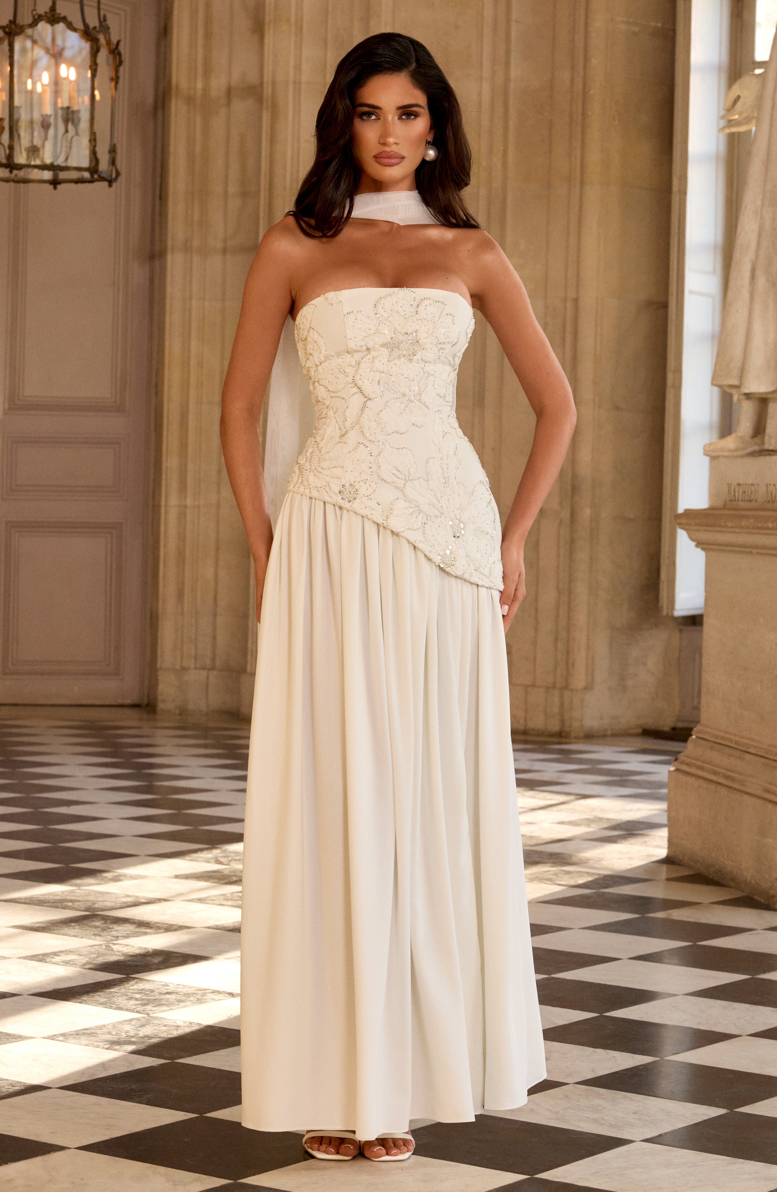 AURELIA MAXI DRESS - IVORY