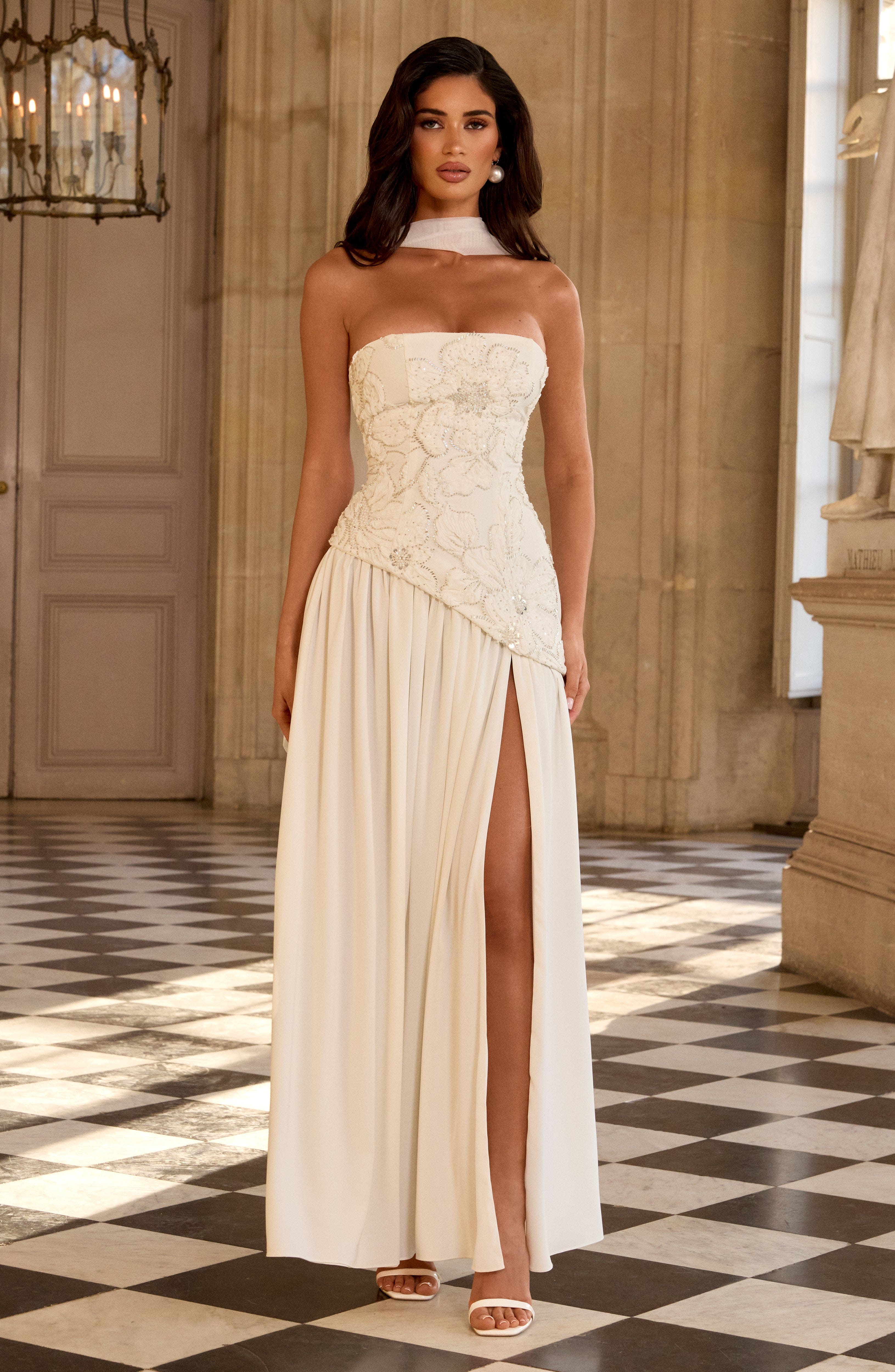 AURELIA MAXI DRESS - IVORY