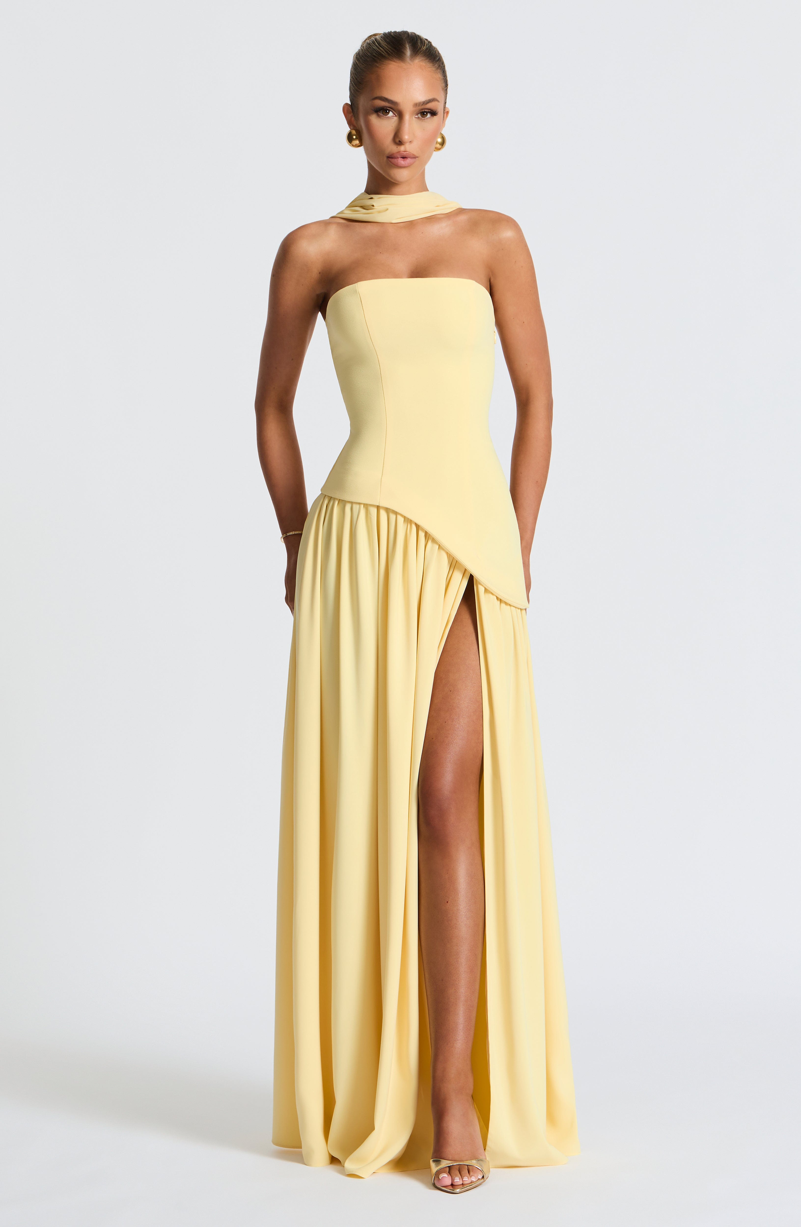 MALIYAH MAXI DRESS - LEMON