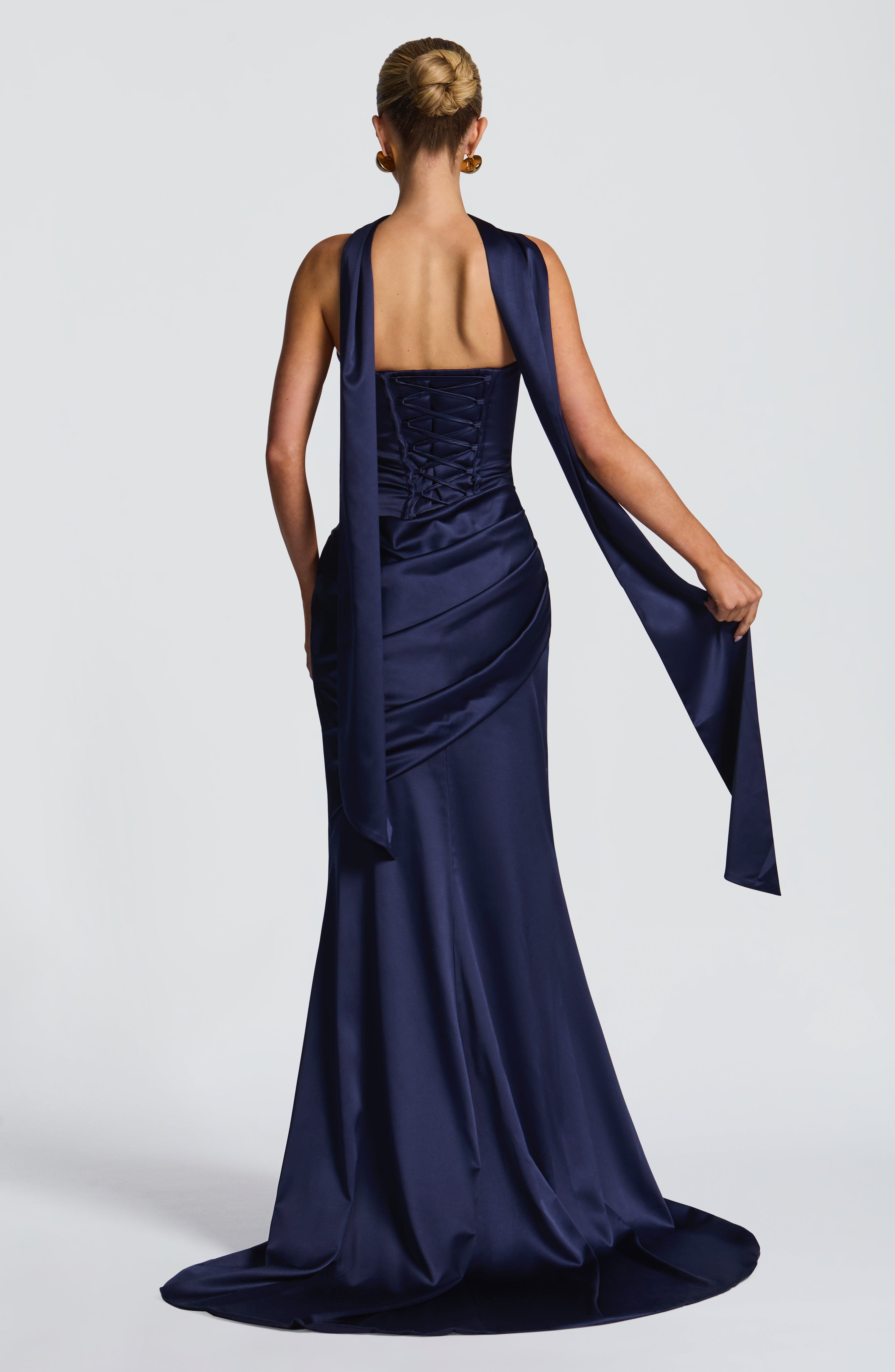 SYBIL MAXI DRESS - NAVY